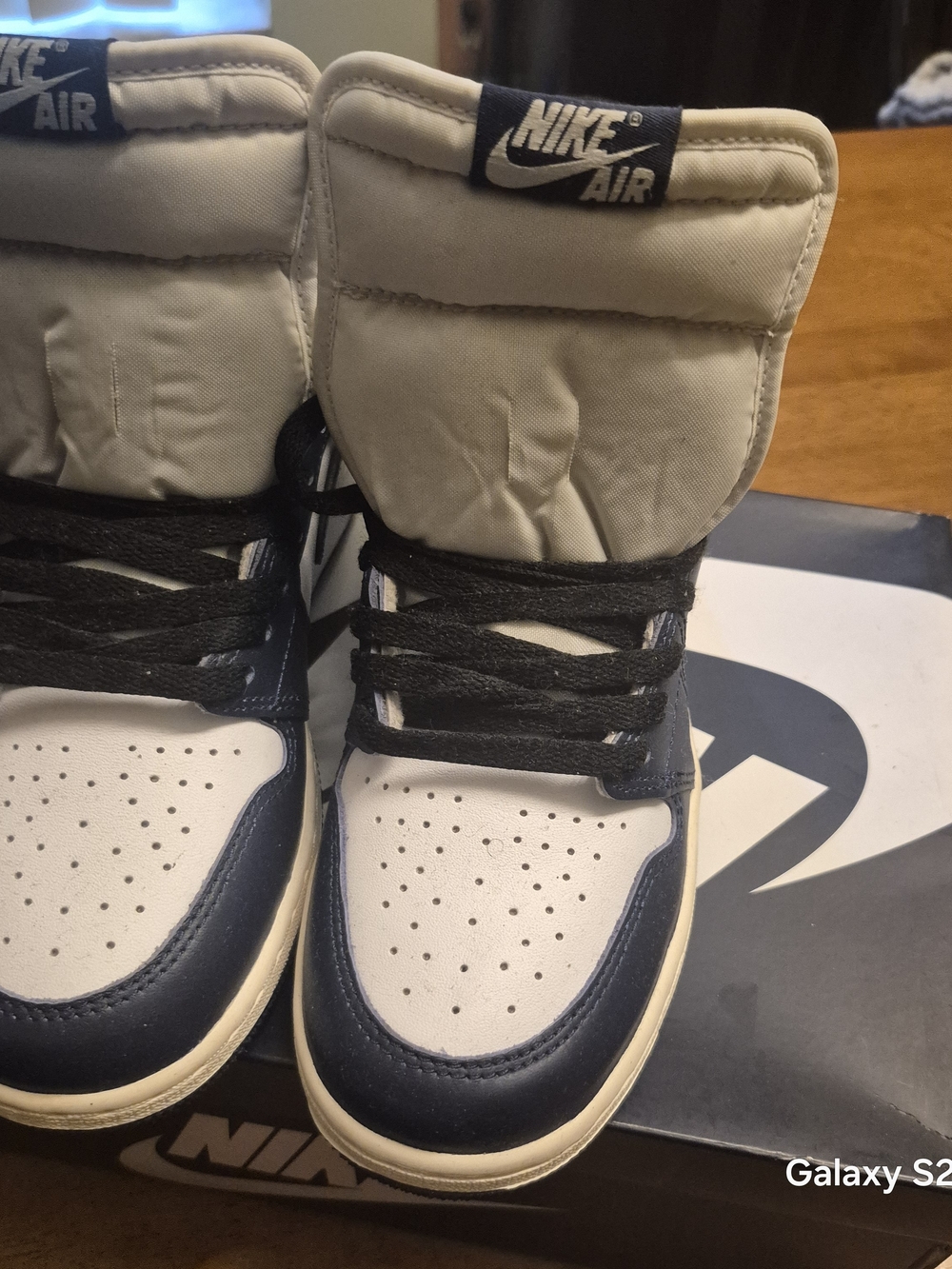 Nike Men’s High-Top Athletic Shoes in White, Navy, Black